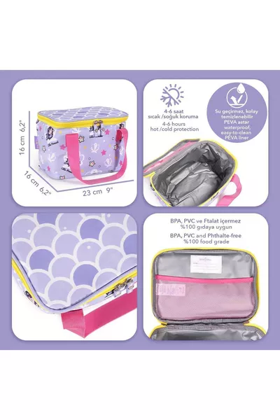 Milk&Moo Milk&Moo Thermal Insulated Lunch Bag Little Mermaid