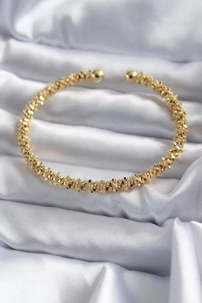 Bracciale da donna in acciaio lusso con stelle multiple color oro che non si ossida