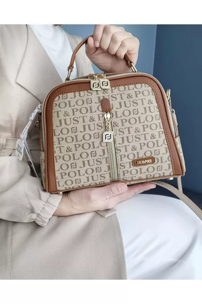 Sac à épaule pour femme en simili cuir avec 4 compartiments