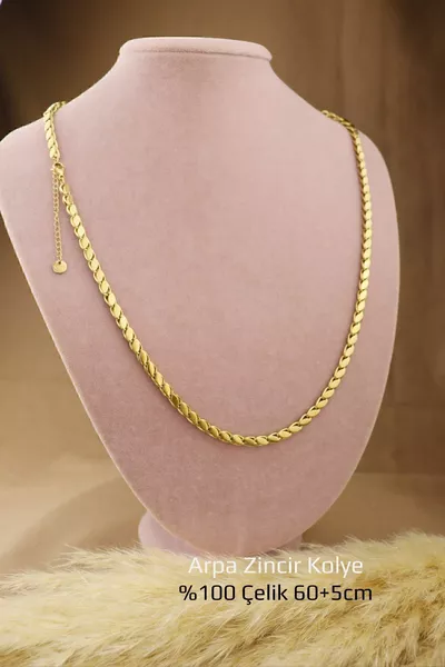 Collana Arpa in Acciaio - Catena Arpa in Acciaio Inossidabile L, Collana % Acciaio +5cm