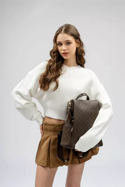 Sac à dos femme grande taille à motif