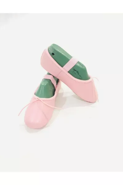 Pink Leather Single Sole Ballet Flat