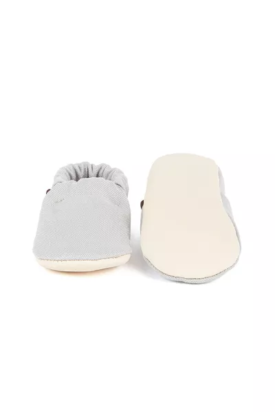 جوارب رضّع من القطن أوكو-تكس باللون الرمادي الفاتح