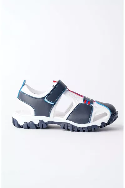 صندل أطفال للجنسين من تويتي، خفيف، يومي، تقويم عظام، بنعل أمامي مغلق وحزام لاصق