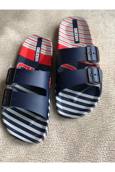 Erkek Ev Balkon Banyo Havuz Plaj Rahat Taban Terlik Lacivert