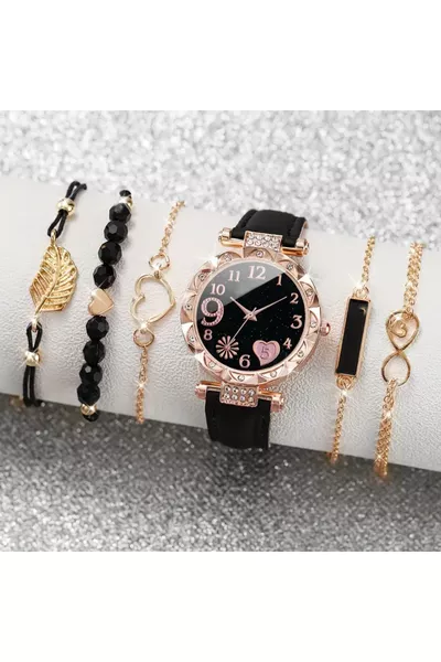 Set da 6 con Orologio Donna e Bracciale