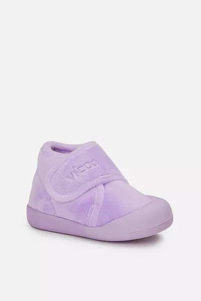 Color Comfortable Fit Girl First Step Lilac Slippers