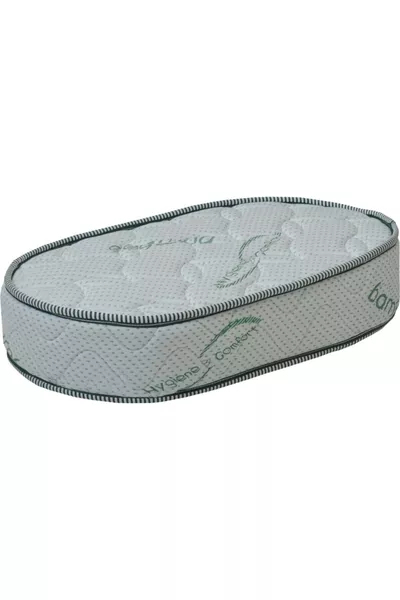 سرير مهد خشبي أوبالين سلة سرير بامبو بيضاوي