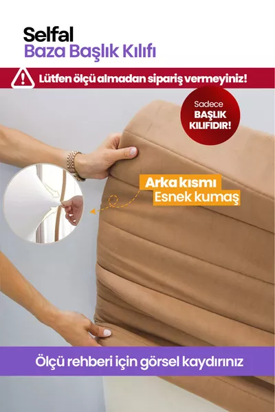 Baza Yatak Başlık Kılıfı - Tay Tüyü Kapitone Kumaş (Ölçü Seçenekli)