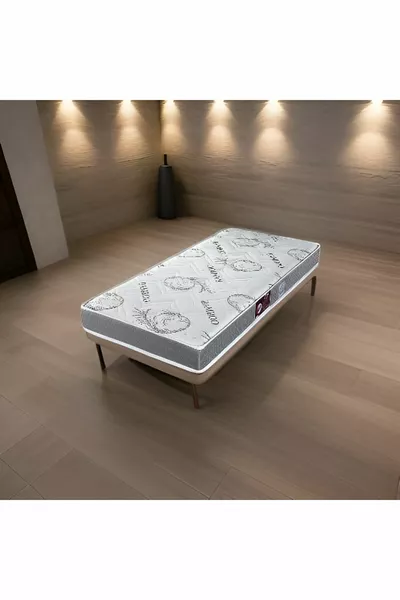 سرير فردي كامل أرثوبيديكي ليزا بنوابض مع قماش بامبو سم