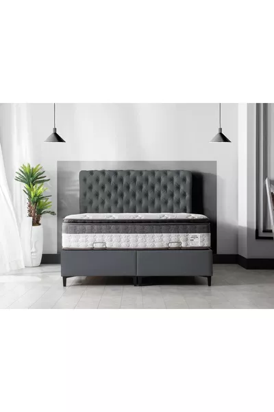 Glamour Double Bed Headboard Anthracite cm