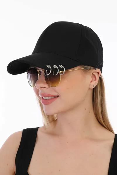 Unisex Piercing Black Hat