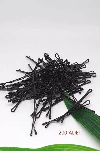 Molletta per capelli nera a spirale n. 5