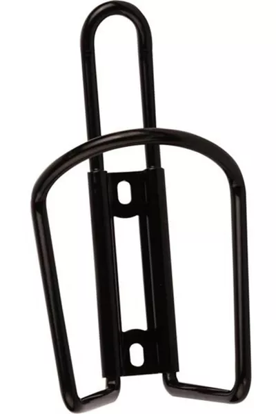 قفص زجاجة دراجة من الألمنيوم باللون الأسود