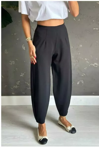 بنطلون بالون بقماش سكوبا كريب