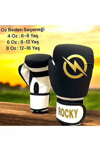 ROCKY Kids Boxing Kickboxing Muay Thai Gloves 4-6-8 Oz Junior Kidz Boxing Gloves