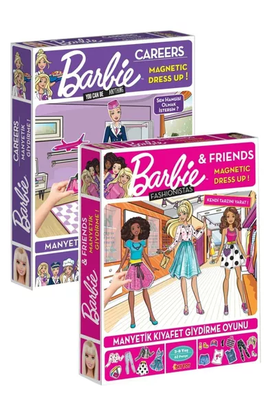لعبة باربي لارتداء الملابس المغناطيسية ولعبة دي توي باربي لارتداء الملابس المغناطيسية مرخصة