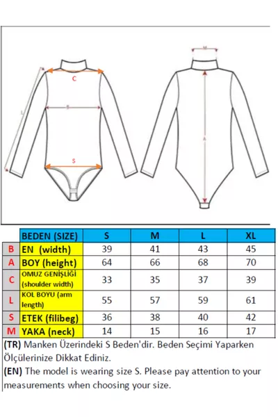 Siyah Uzun Kollu Çıtçıtlı Body