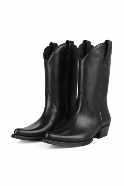 Bottes de cowboy noires pour hommes (OSAKA)