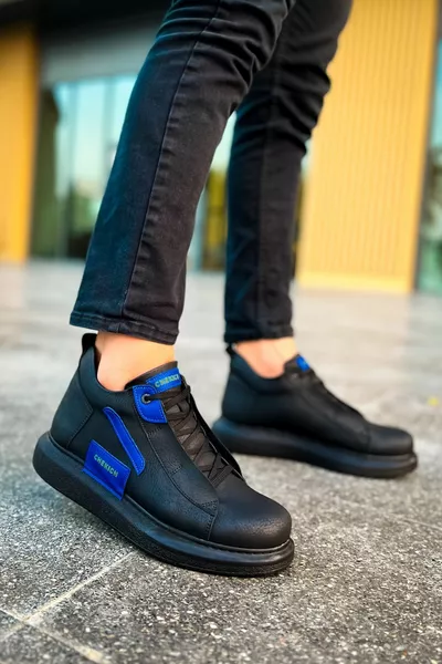 Bottes Homme MODA HAS  GST Frogner NOIR/BLEU SAX