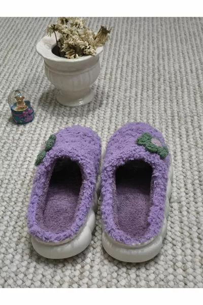 PANTOUFLES DE MAISON FLEXIBLES À MOTIFS DOUX