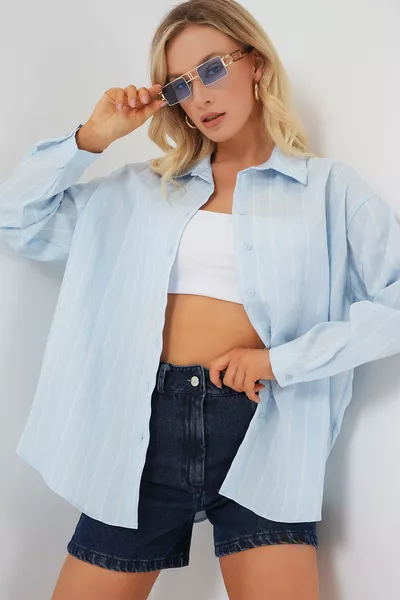 Chemise Basique Longue Oversize  C.