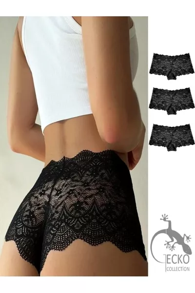 سراويل داخلية نسائية بكسر دانتيل، مجموعة من 3