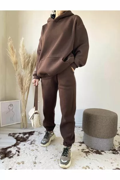 Унисекс спортивный костюм с капюшоном