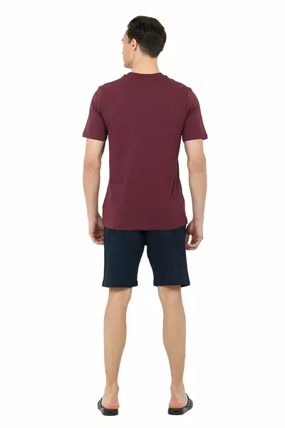 Ds Loungewear Shorts Set Burgundy