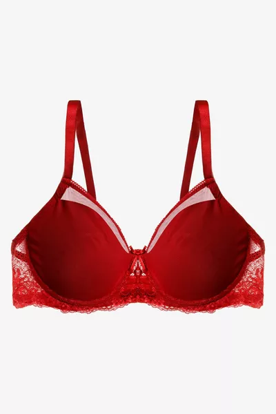 حمالة صدر نسائية بتفاصيل من التُل بدون حشو مع مينيمايزر