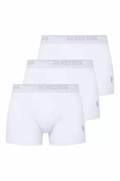 Men's White 3-Pack Boxers