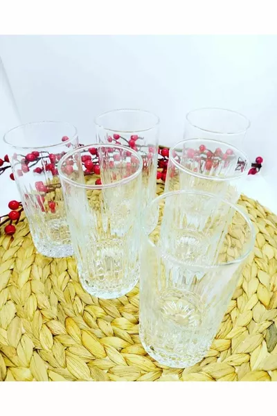 Kaveh Erfrischungsgetränk Glas cc 6 Stück Wasser Cocktail Limonade Glas
