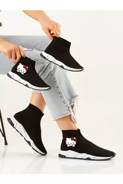 الجوارب المطبوعة للجنسين أحذية رياضية التريكو