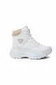 White Women's Thick Sole Woolen Inside Waterproof Postal 