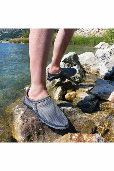 Serabien M Grey Non-Slip Sole Pool Sea Surf Shoes