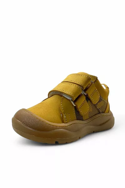  العظام  ٪ جلد طبيعي طفل رضيع أصفر أحذية الخطوة الأولى