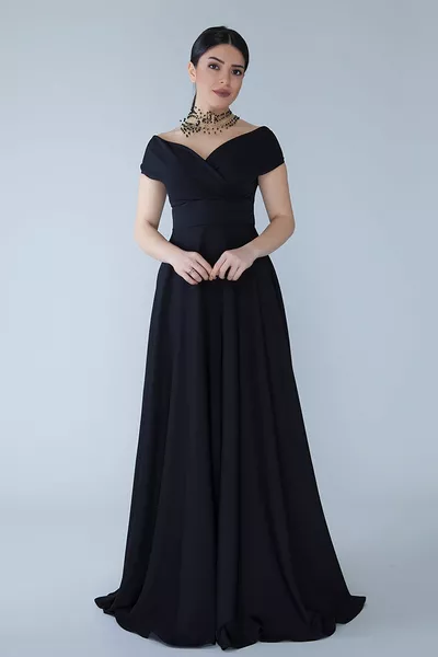 قوارب الكاياك مزدوجة الصدر طوق منخفض الكتف المنسوجة المتدفقة النسيج ماكس طول دعوة والتخرج وسهرة اللباس