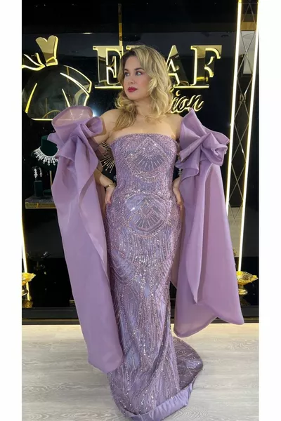 Engagement Evening Dress Fish Model