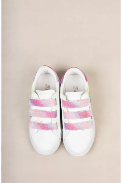 Velcro Chaussures Blanches Pour Enfants Avec Coussinets Orthopédiques