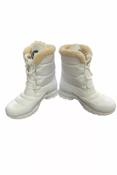 أحذية ثلجية بيضاء نسائية 