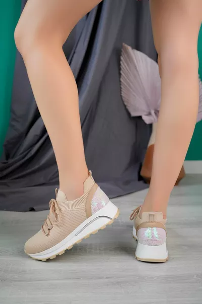 FLR  Strick-Sneakers mit Schnürung