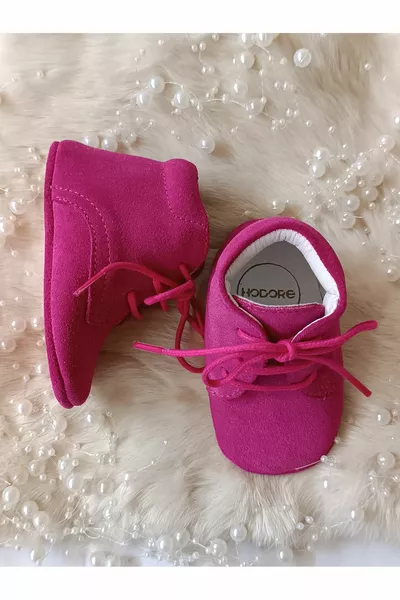 الفوشيه جلد طبيعي الطفل من جلد الغزال الجوارب