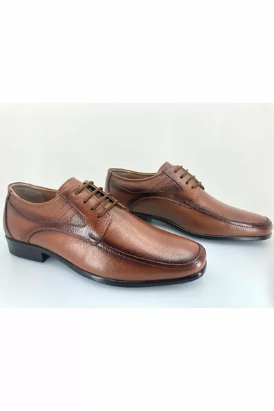 Light  % echt lederen klassieke herenschoenen TABA