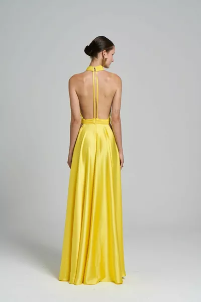 Дамска ниско изрязана рокля Callisto Maxi