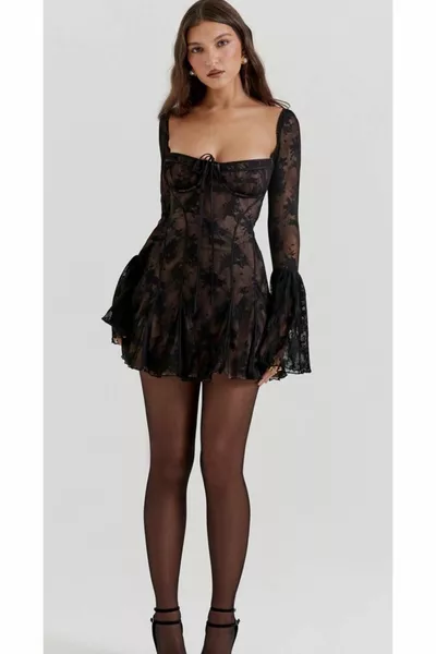 Mini abito di design nero