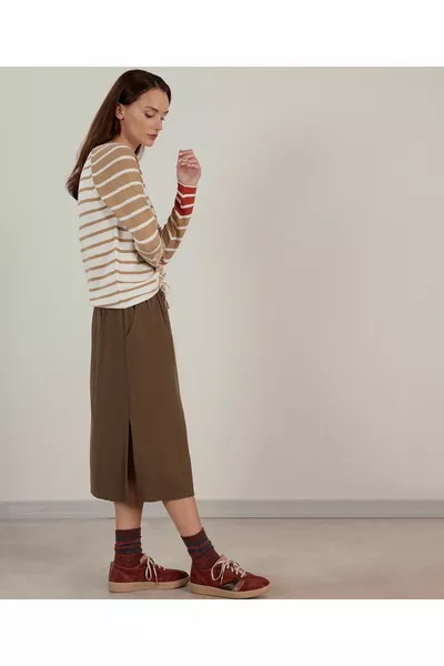 Jupe élastiquée à la taille