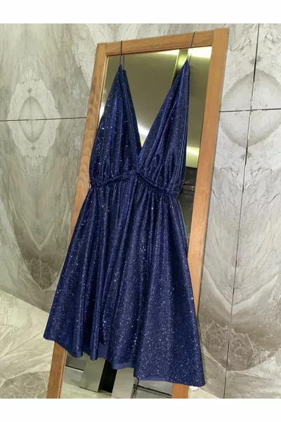 Silver Short Dress ( Special Design Glitter Dress )