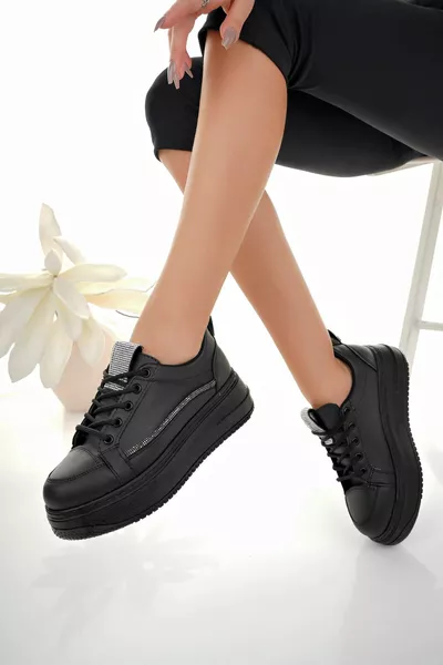 Chaussures Femme Noir avec Semelle Rembourrée Stone