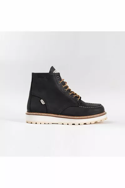 لايف ستايل حذاء جلدي  V-town أسود للسيدات