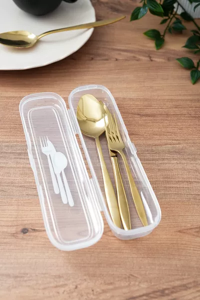 Комплект за съхранение на вилици, лъжици и ножове Multix, многофункционална кутия, комплект за пикник